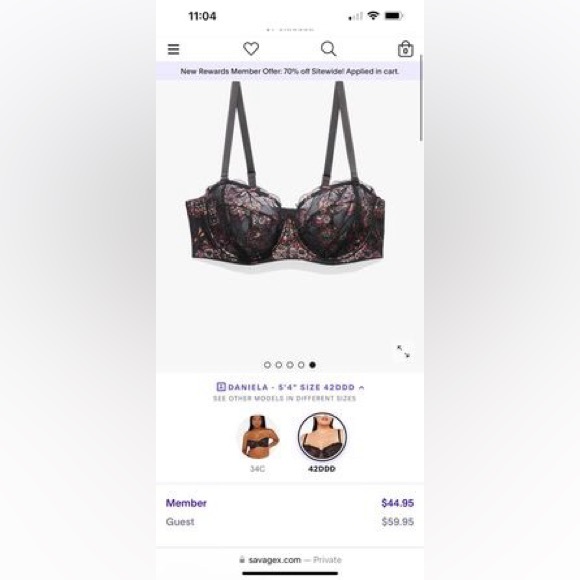 SAVAGE X FENTY BRA NEW & UNOPENED - Picture 2 of 2